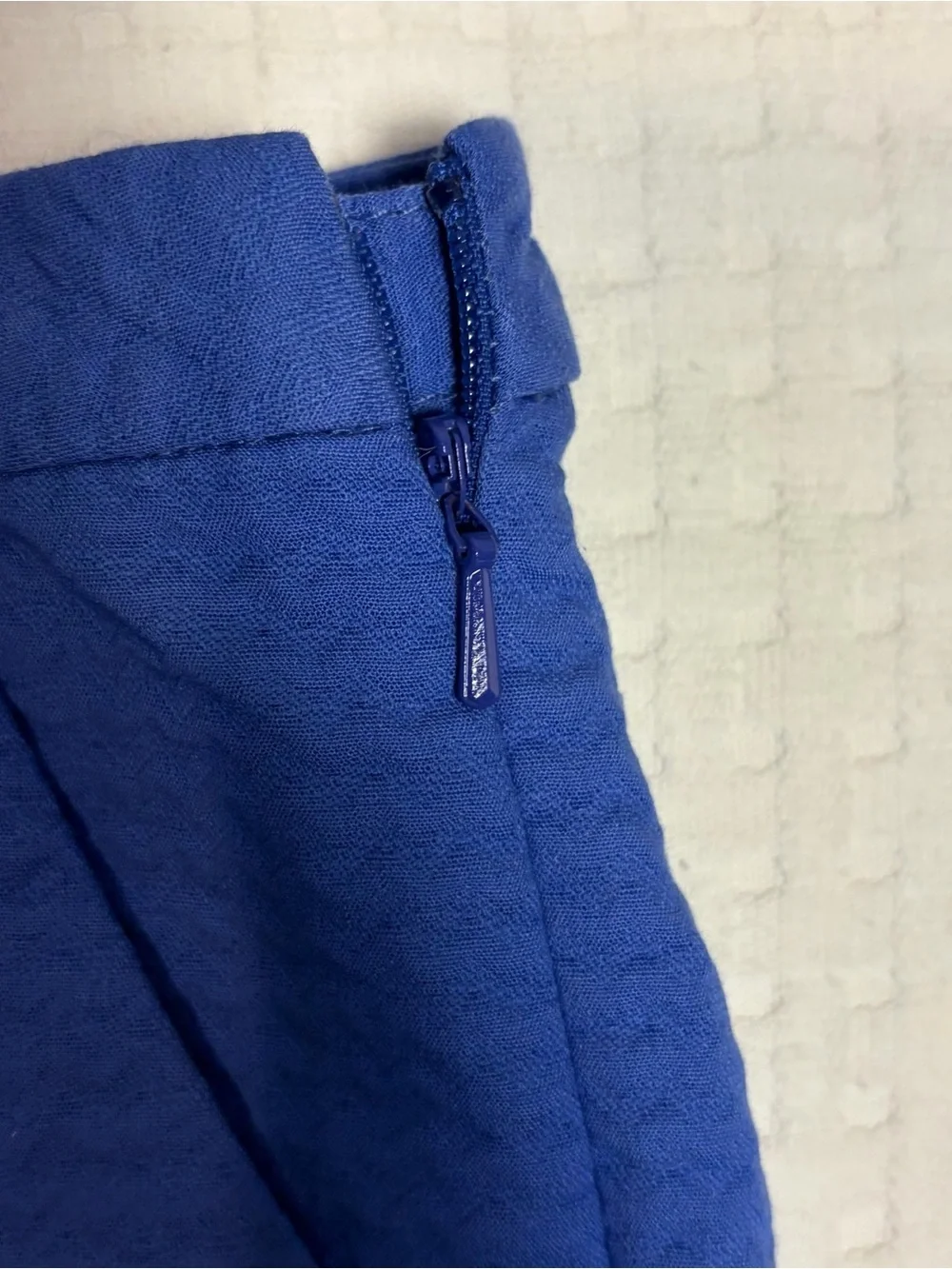 Lilly Pulitzer Adie Shorts Periwinkle Blue Textured Pockets Side Zip Size 4